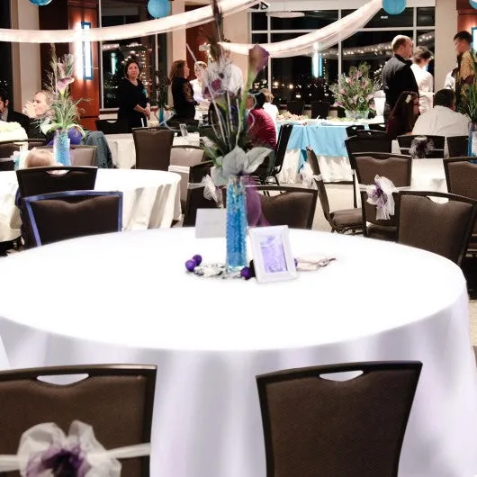 10 pcs 120" Home Restaurant Polyester Round Tablecloth