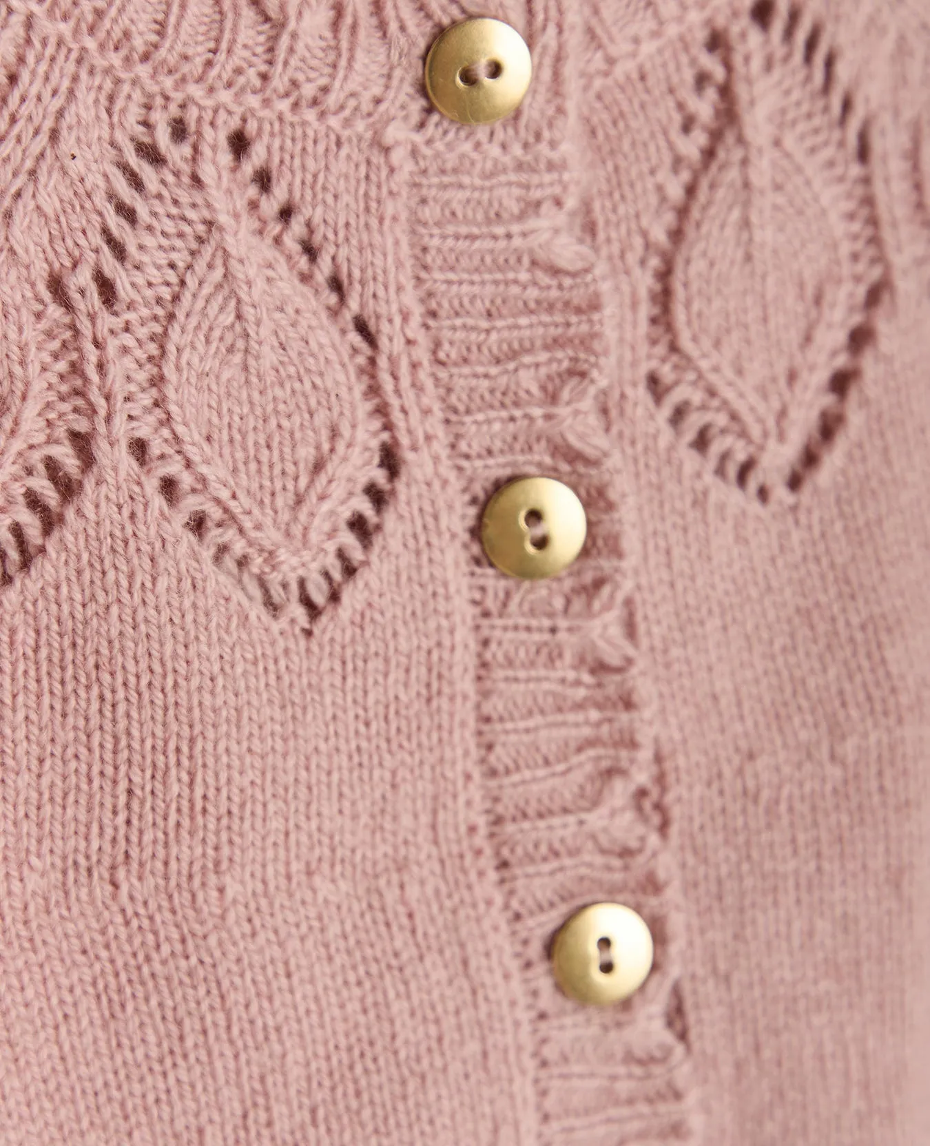 BABY POINTELLE WOOL CARDIGAN