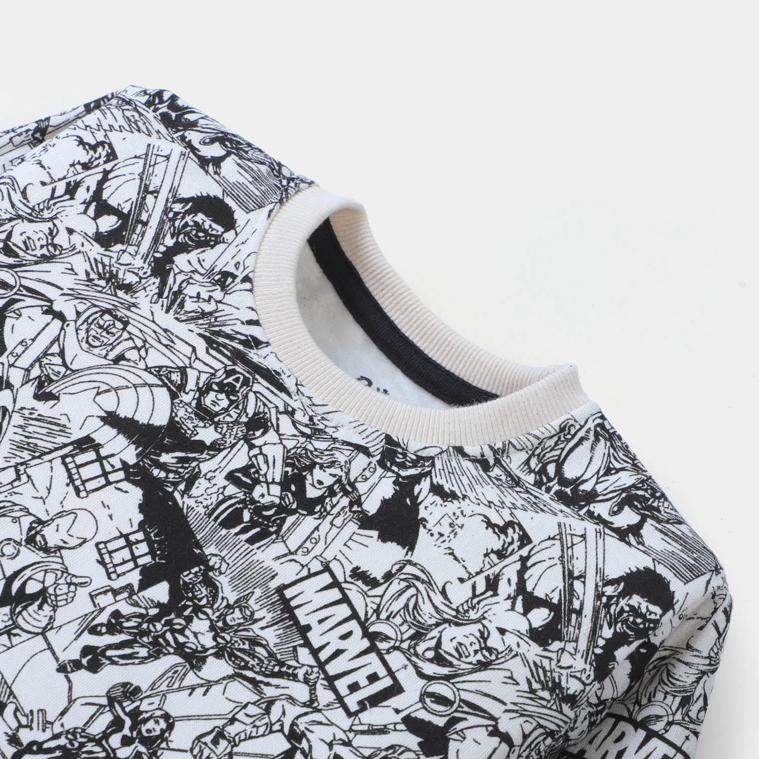Boys Sweatshirt Action Printed  - White