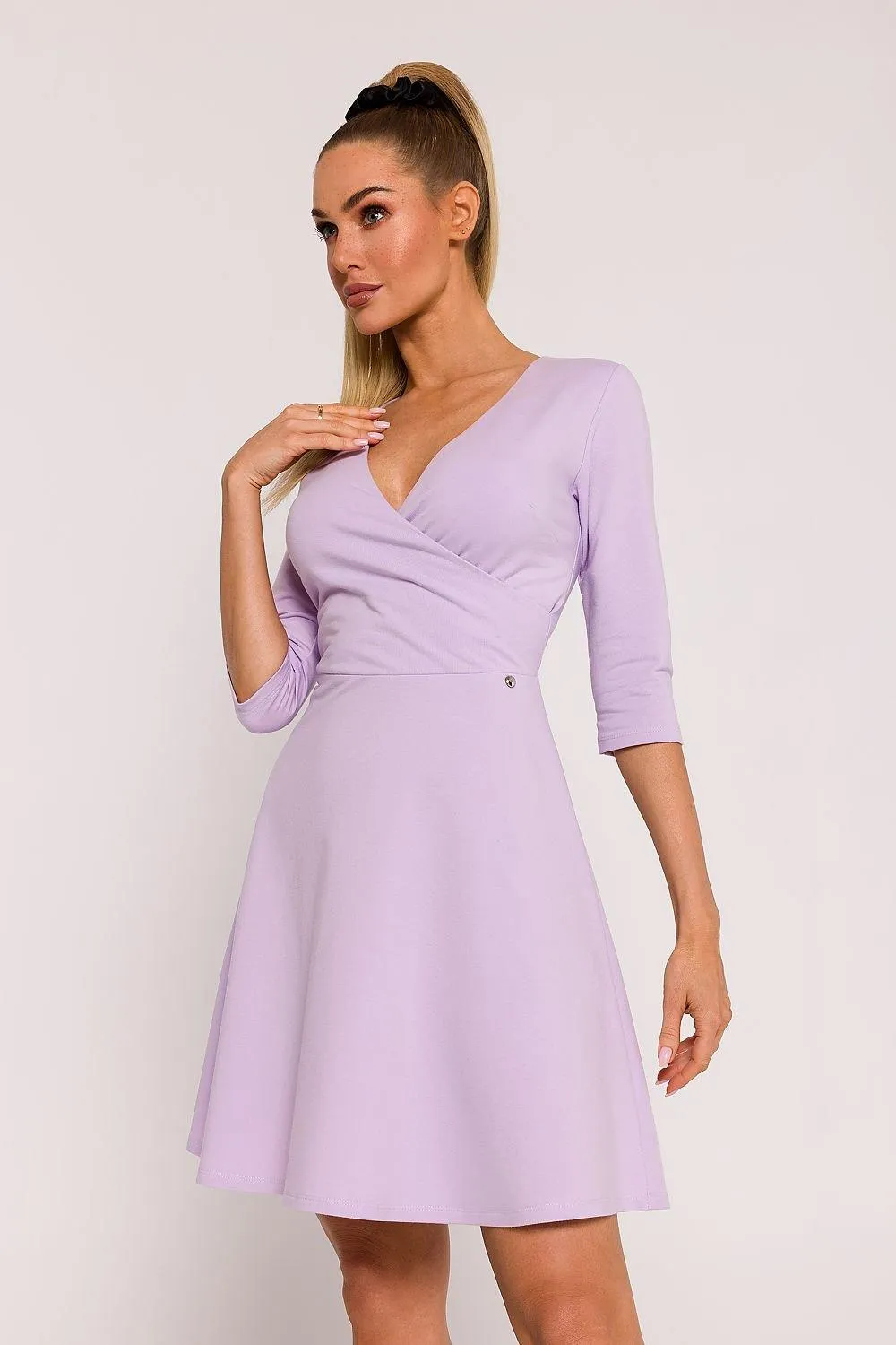 Chic Fit-and-Flare Knit Mini Dress