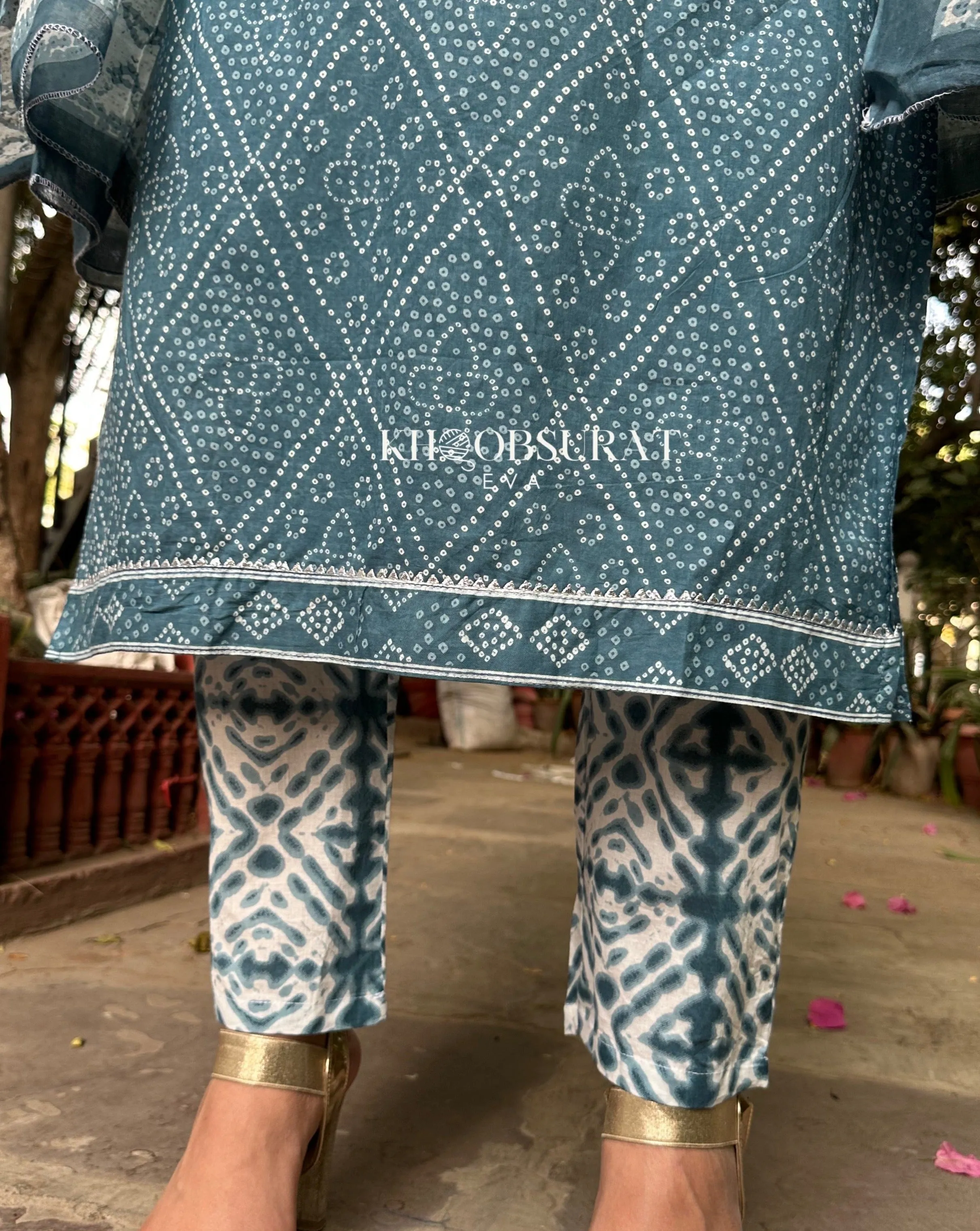 Denim Dreams Blue Kurta Suit Set