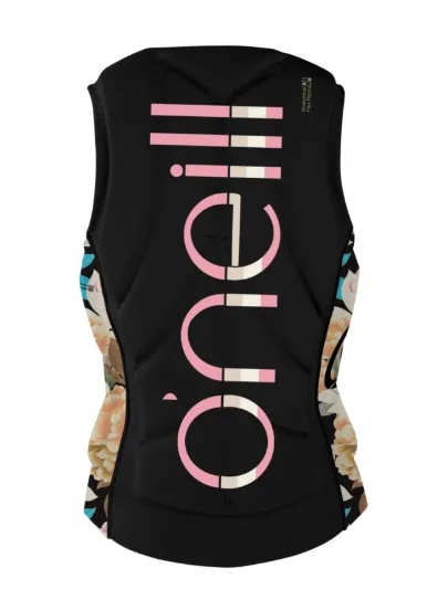 O'Neill Women's Slasher NCGA Impact Vest | BLK/MIKAHFLOR