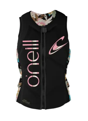 O'Neill Women's Slasher NCGA Impact Vest | BLK/MIKAHFLOR