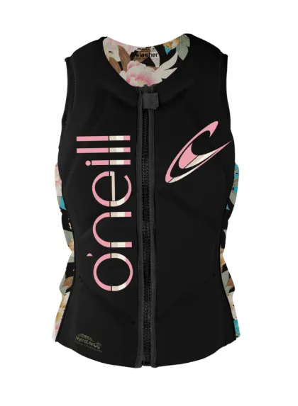 O'Neill Women's Slasher NCGA Impact Vest | BLK/MIKAHFLOR