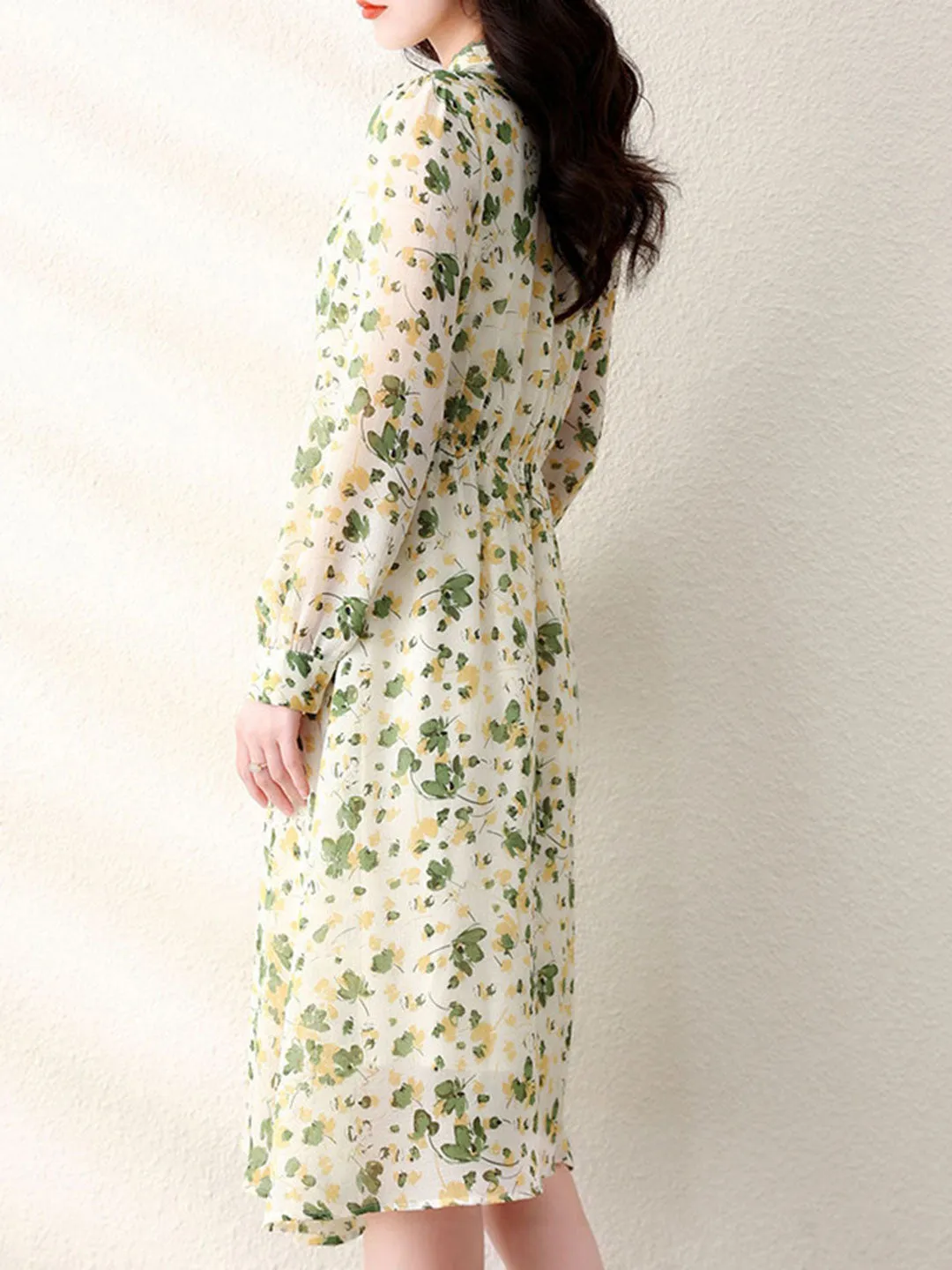 Serenity Vintage Chic Floral Printed Dress