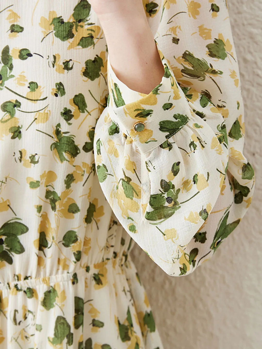 Serenity Vintage Chic Floral Printed Dress