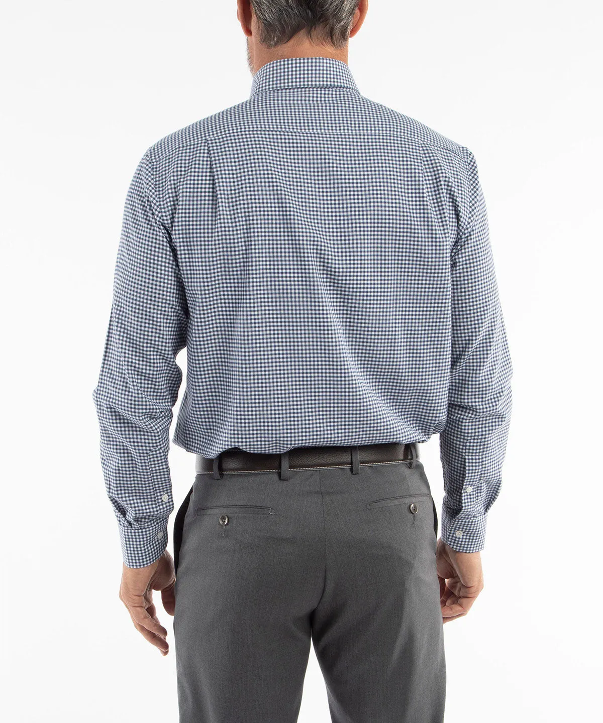 Signature Brushed Cotton Gingham Long Sleeve Sport Shirt