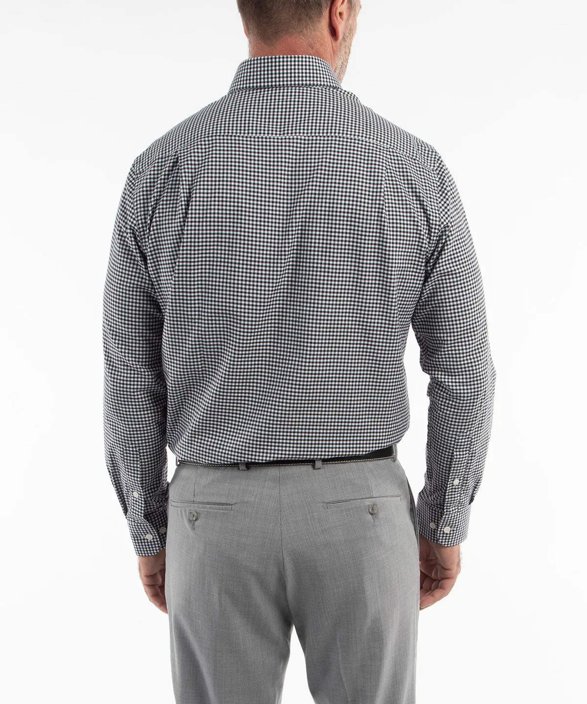 Signature Brushed Cotton Gingham Long Sleeve Sport Shirt