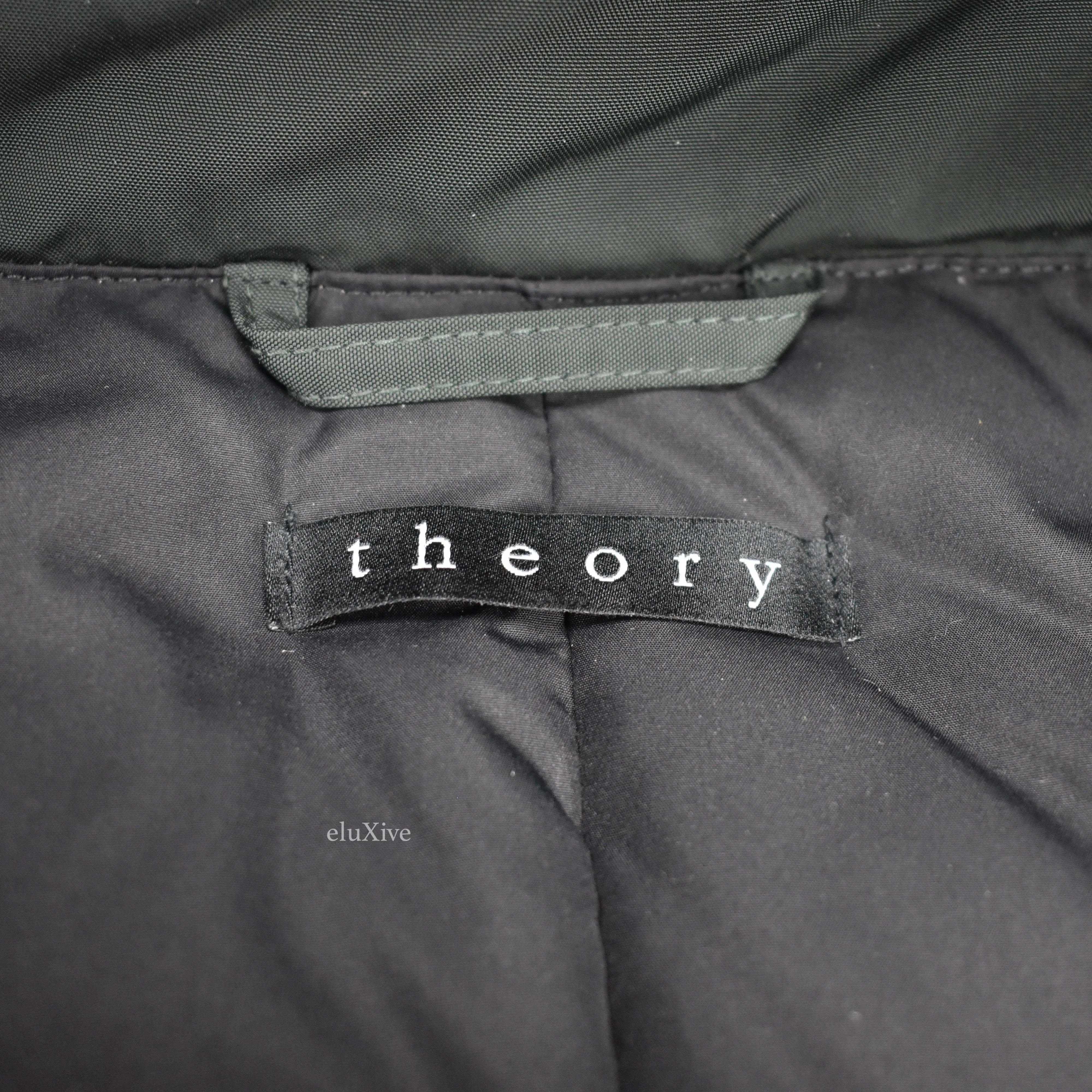 Theory - Emerald Green Fur Hooded Parka