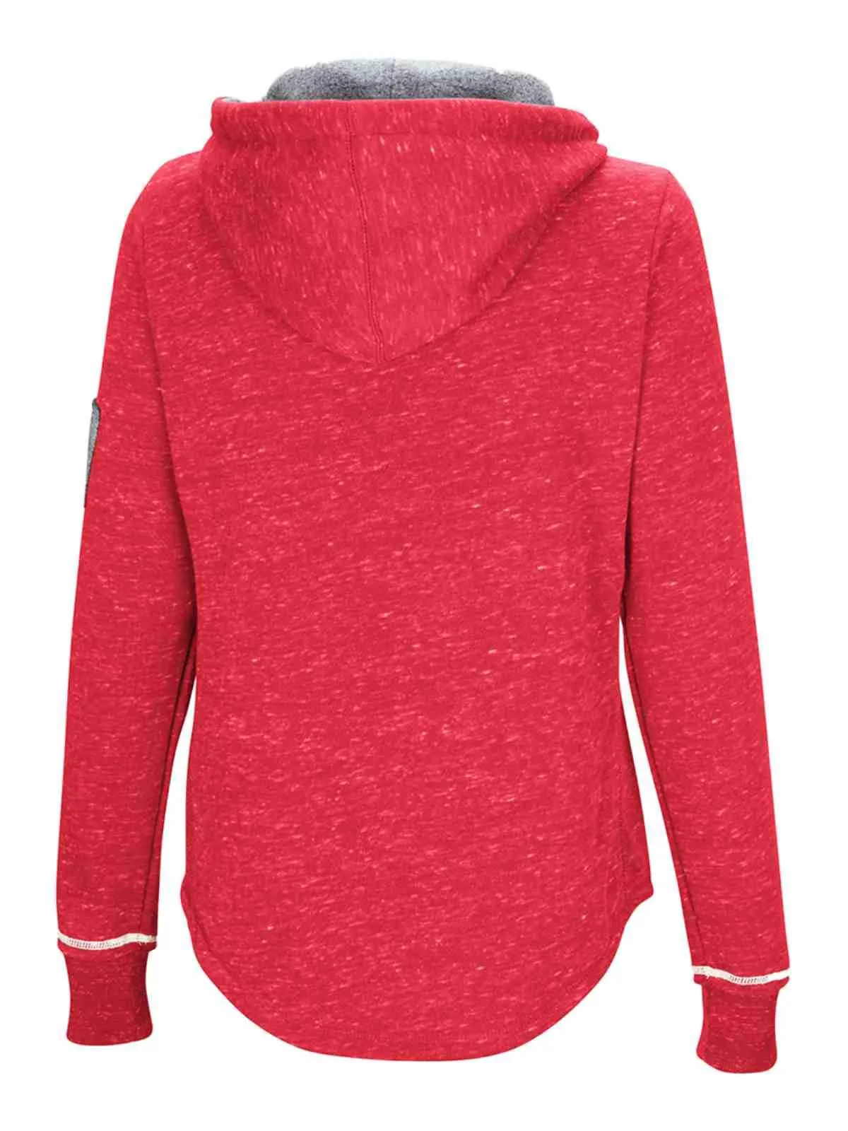 Wisconsin Badgers WOMEN'S Red Ultra Soft Double Fleece Hoodie Sweatshirt